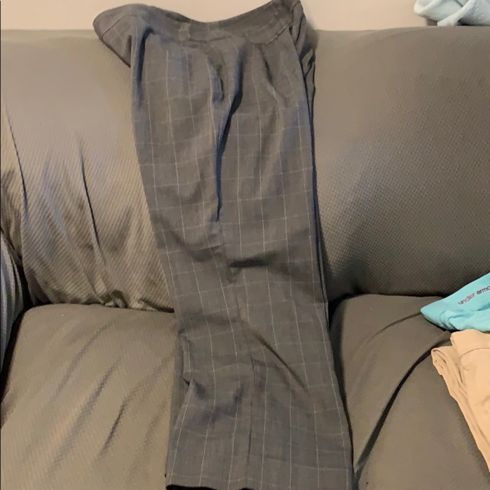 Grey Pin Striped Trouser pants. Great for work